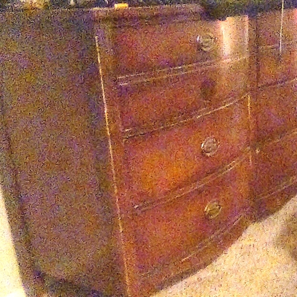 A wood dresser